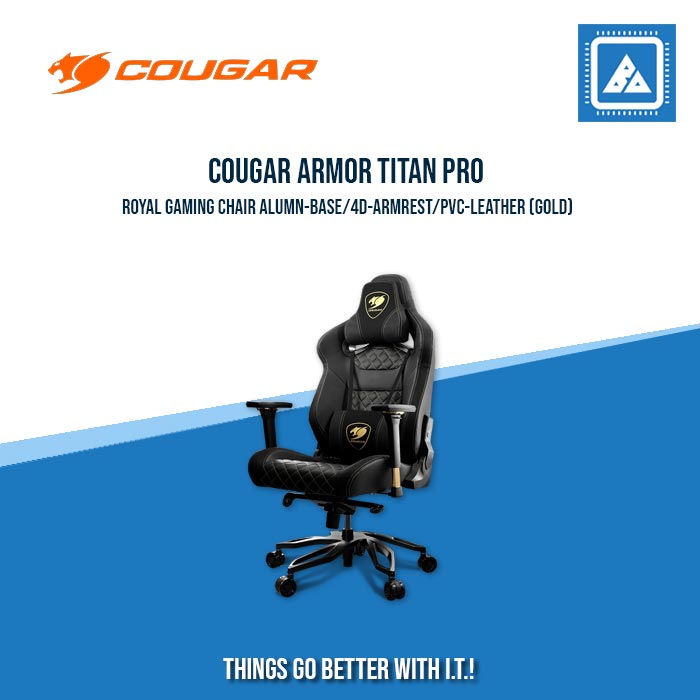 COUGAR ARMOR TITAN PRO GAMING CHAIR ALUMN-BASE/4D-ARMREST/PVC-LEATHER COUGAR ARMOR TITAN PRO GAMING CHAIR ALUMN-BASE/4D-ARMREST/PVC-LEATHER